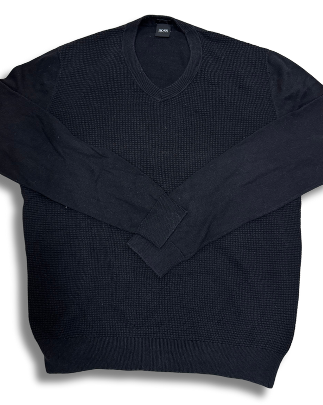 Hugo Boss Cotton Wool Black Sweater - M