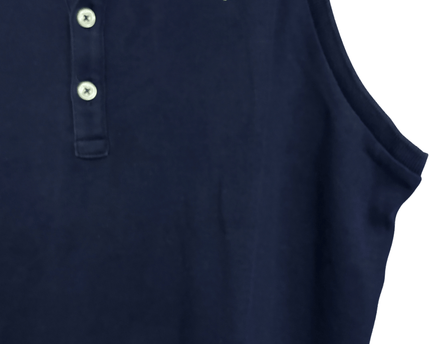 Ralph Lauren Navy Blue Sleeveless with Green Pony Logo Polo Dress