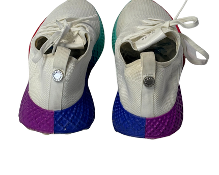 Steve Madden White Multi Riser Sneakers