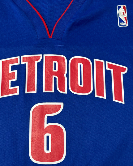 Darrick Hilliard #6 Detroit Pistons Blue NBA Jersey
