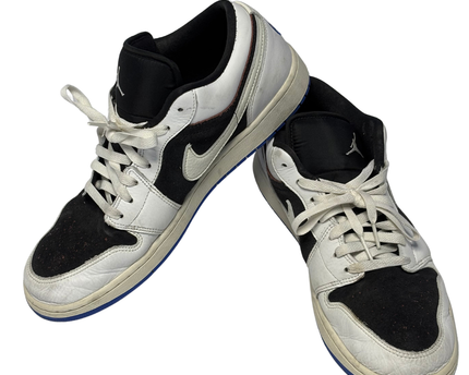 Jordan Air Jordan 1 Low Quai 54 Black/White/Blue Sneakers W/Box