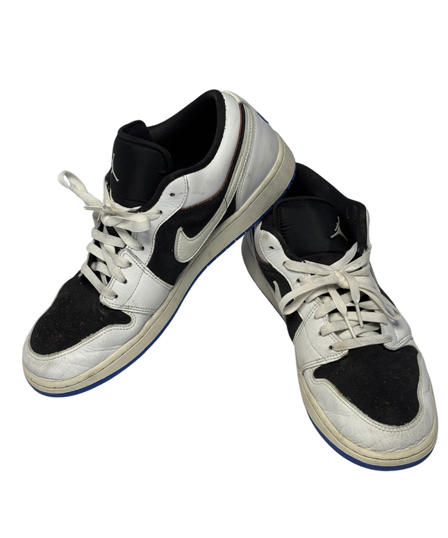 Jordan Air Jordan 1 Low Quai 54 Black/White/Blue Sneakers W/Box
