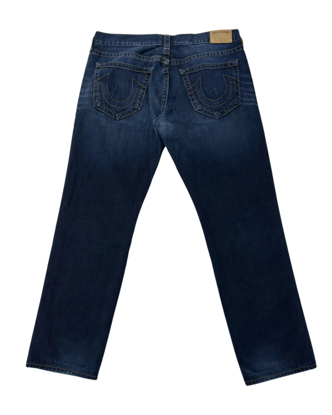 True Religion Blue Geno Relaxed Slim Jeans