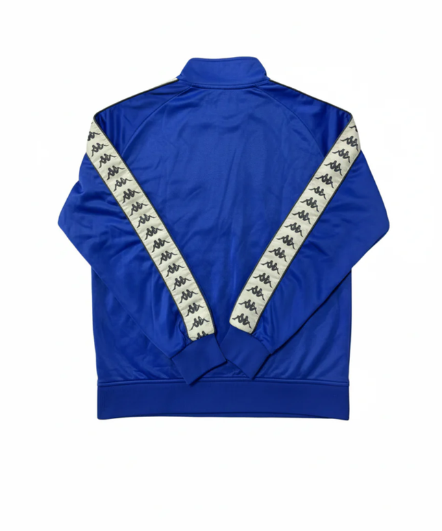 Kappa Blue Vintage-Style Logo Tape Track Jacket