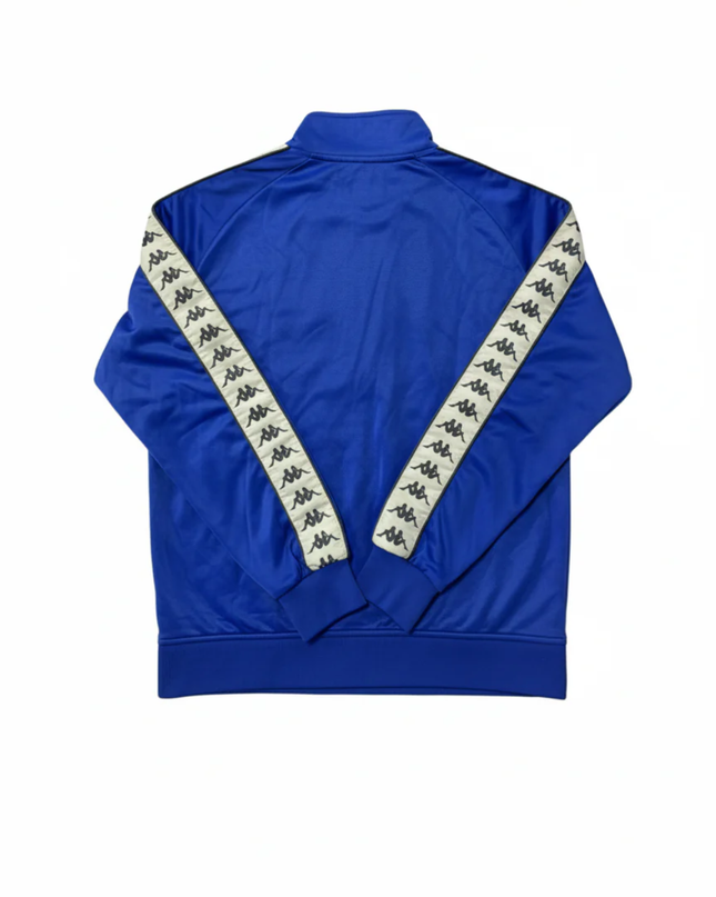 Kappa Blue Vintage-Style Logo Tape Track Jacket