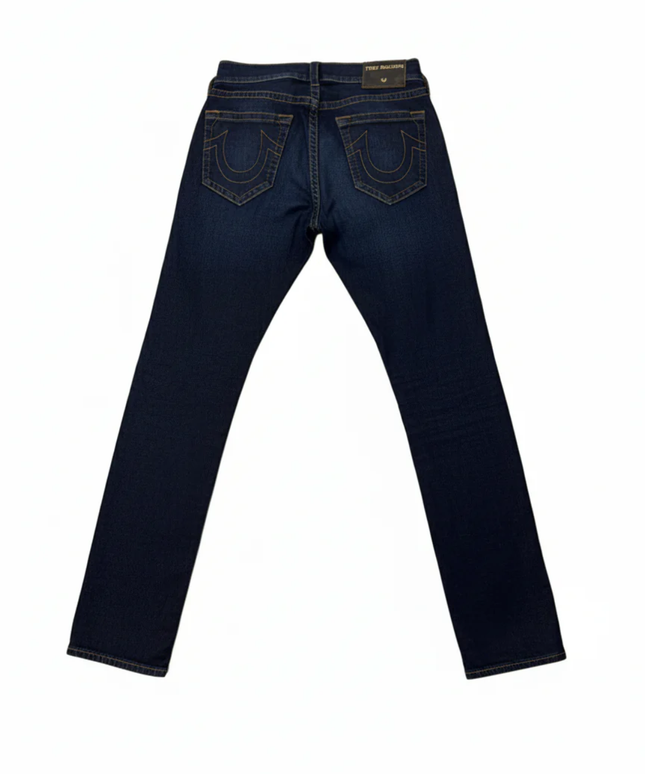 True Religion Geno Relaxed Slim Dark Blue Jeans