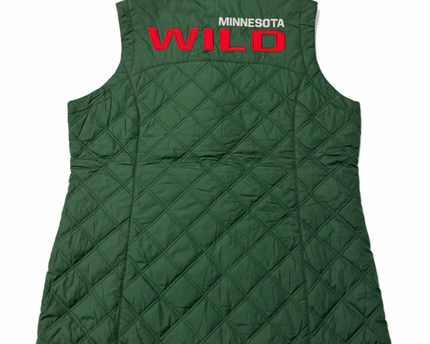 G-III Apparel Group Green NHL Minnesota Wild Quilted Vest W/TAG