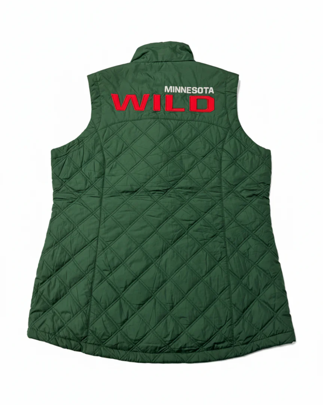 G-III Apparel Group Green NHL Minnesota Wild Quilted Vest W/TAG