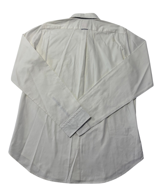 Levi's White Button-Down Long Sleeve Cotton Shirt