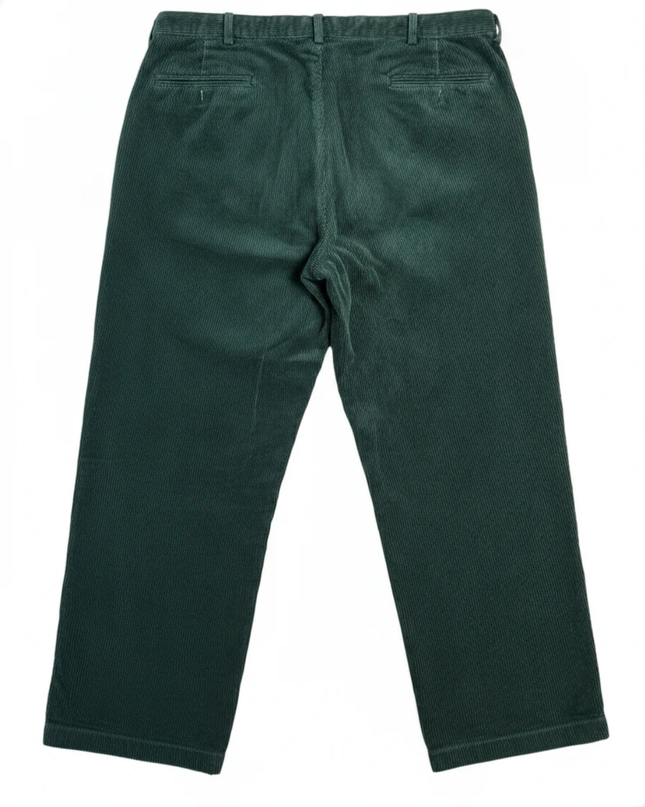 Polo Ralph Lauren Green Andrew Pant Corduroy Pleated Trousers