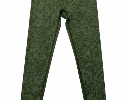 Gymshark Seamless High-Waisted Animal Jacquard Olive Green Leggings