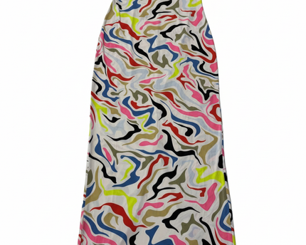 Forever 21 Abstract Multi-Color Marble Print Maxi Dress
