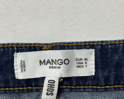 Mango Blue Soho Skinny Denim Jeans