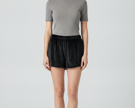 Juicy Couture Black Velour Sleepwear Lounge Shorts