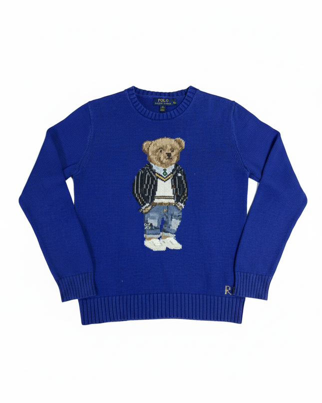 Polo Ralph Lauren Blue Polo Bear Knit Sweater