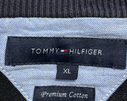 Tommy Hilfiger Black Premium Cotton Crewneck Sweater