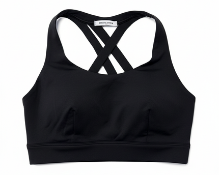 Lululemon Black High-Support Cross-Back Sports Bra