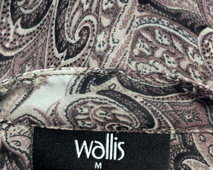 Wallis Multi-color Paisley Print V-Neck Blouse