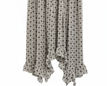Fracomina Sleeveless Metallic Knit and Sequin Chiffon Mini Dress