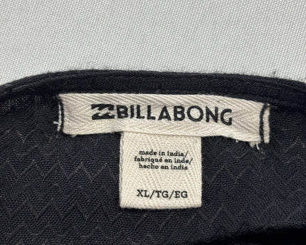 Billabong Black Textured Ruffle Hem Maxi Dress