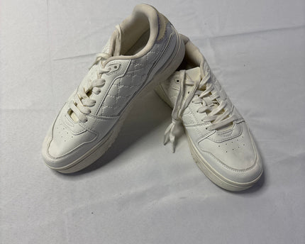 Max White Monogram Quilted Low Top Sneakers
