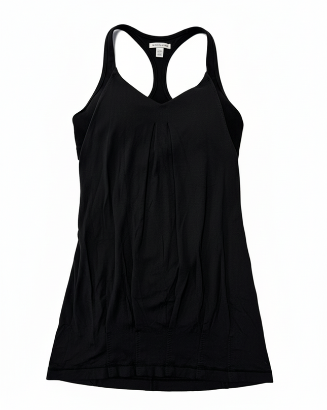Lululemon Black Pleated Racerback Tank Top