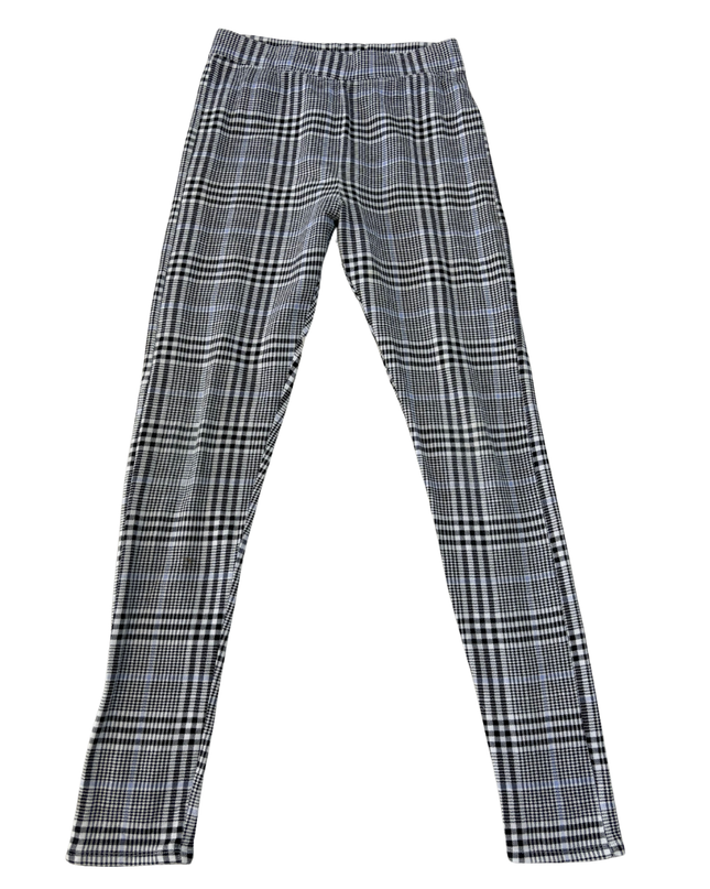 HnM Monochrome Plaid Stretch Pants - XS