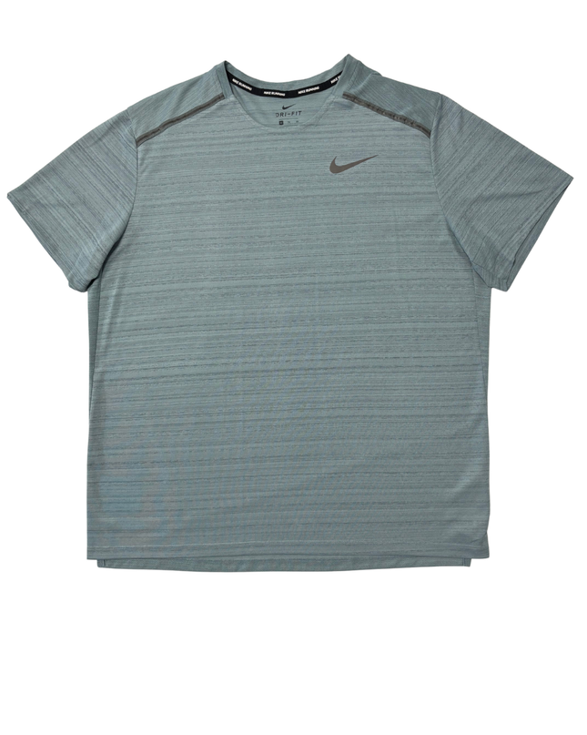 Nike Dri-FIT Miler Melange  Reflective Gray Running T-Shirt