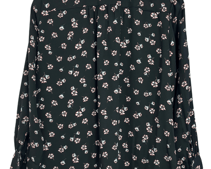 Loft Petite Floral Long Sleeve Button-Down Blouse