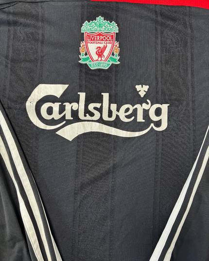 Liverpool FC 2004/05 Black Long-Sleeve Carlsberg Football Jersey - XL