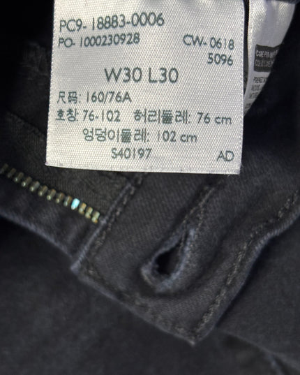 Levi's 724 High Rise Straight Leg Black Jeans