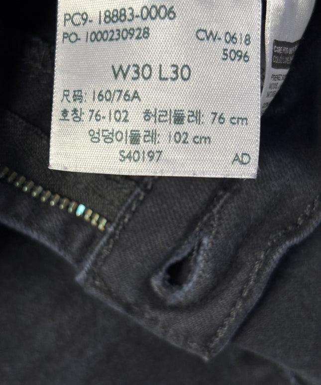 Levi's 724 High Rise Straight Leg Black Jeans