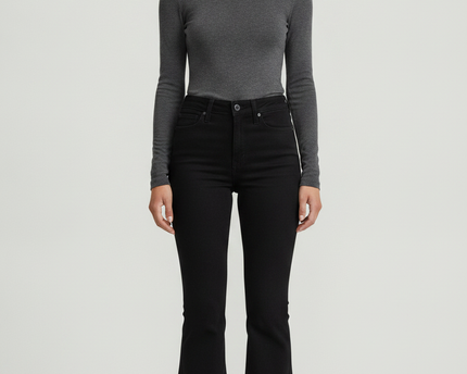 Hollister Black High-Rise Flare Jeans