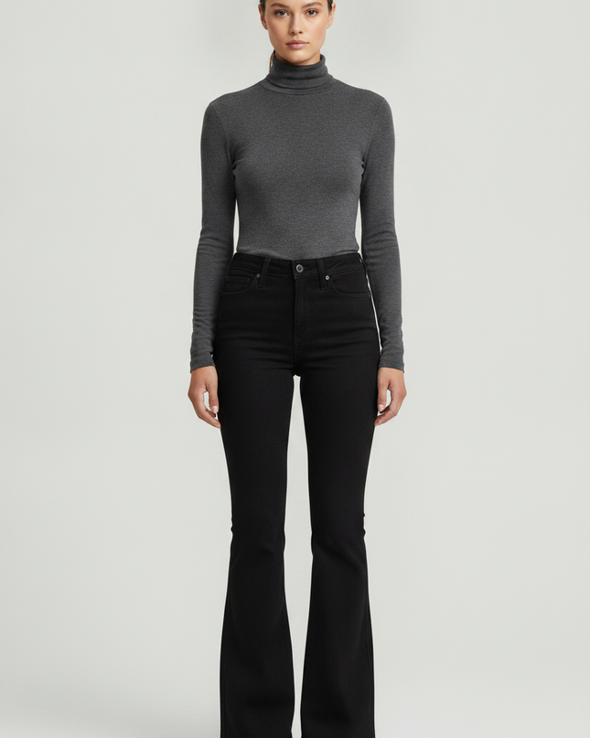 Hollister Black High-Rise Flare Jeans