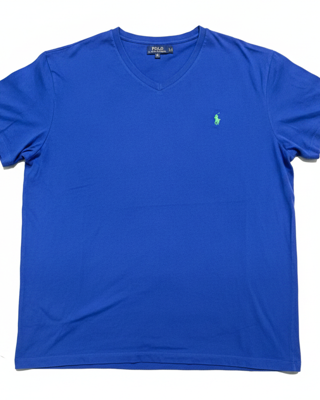Polo Ralph Lauren Blue Short Sleeve V-Neck T-Shirt