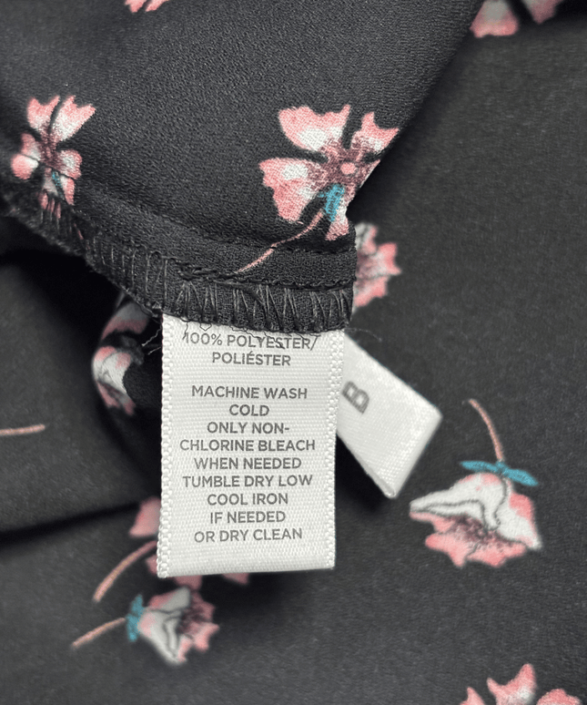 Loft Petite Floral Long Sleeve Button-Down Blouse