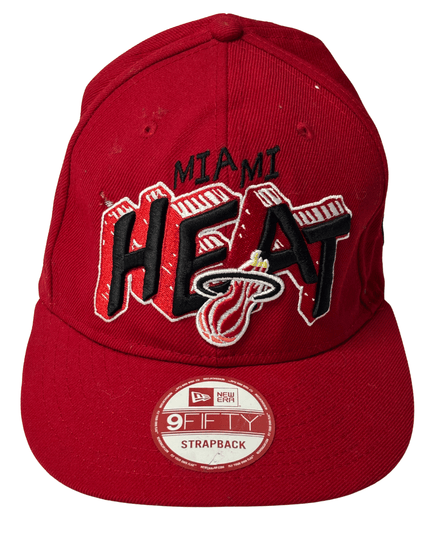 New Era Miami Heat Red 9Fifty Strapback Cap