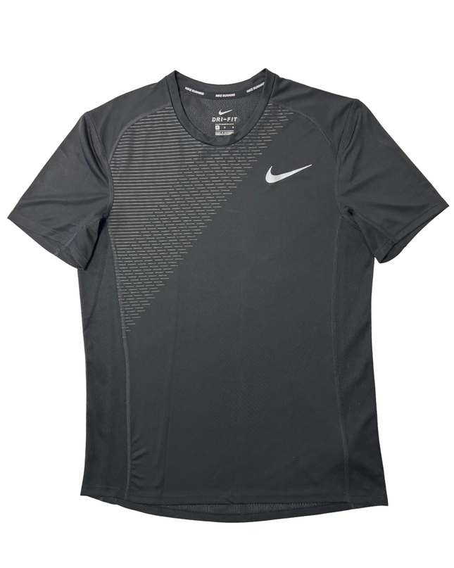 Nike Dri-FIT Black Reflective Running Performance T-Shirt