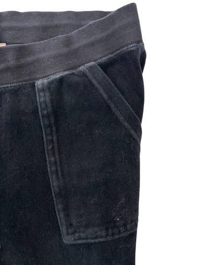 Juicy Couture Classic Black Velour Flare Lounge Pants - L | Waist: 31"