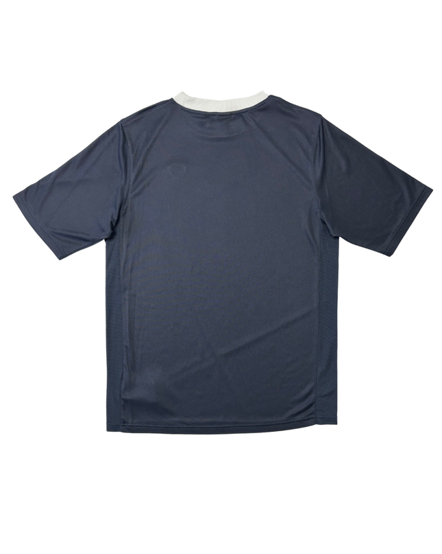 Vintage Nike FitDry Navy Blue & White Collar Performance Training T-Shirt