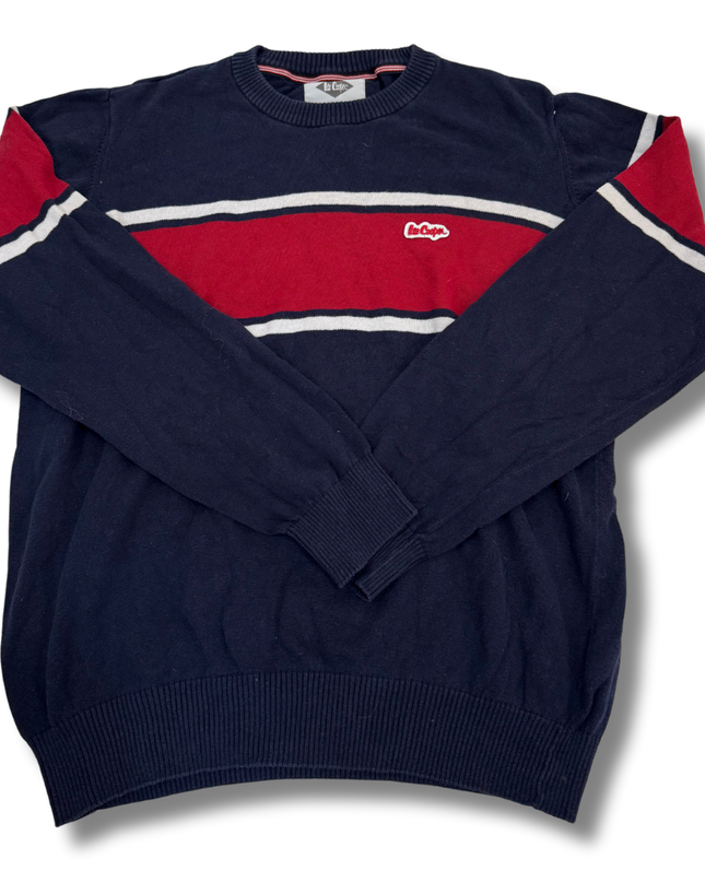 Lee Cooper Blue-Red Sweater - S