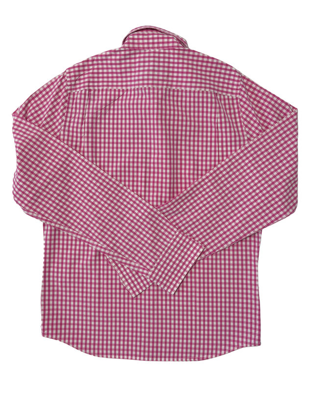 Abercrombie & Fitch Muscle Fit Pink Gingham Shirt - M