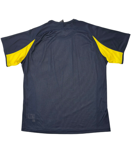 Adidas Navy Blue & Yellow Graphic Performance Training T-Shirt