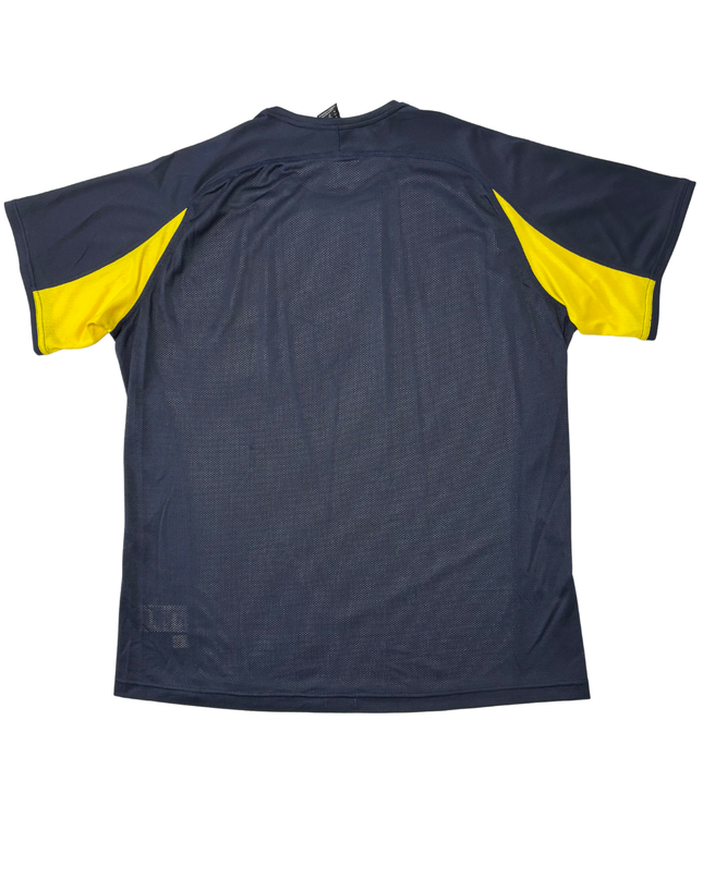 Adidas Navy Blue & Yellow Graphic Performance Training T-Shirt
