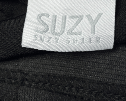 Suzy Shier Black Ruffled Tiered Spaghetti Strap Top