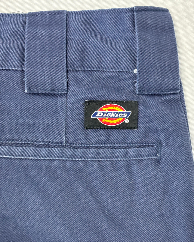 Dickies Slim Straight Navy Blue Work Pants - M | Waist: 32"