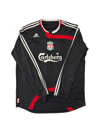 Liverpool FC 2004/05 Black Long-Sleeve Carlsberg Football Jersey - XL