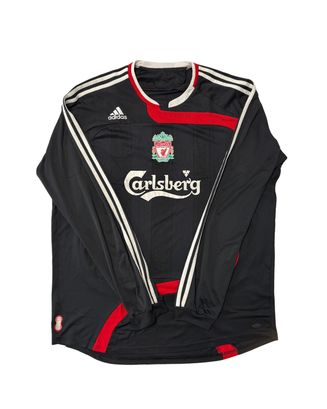 Liverpool FC 2004/05 Black Long-Sleeve Carlsberg Football Jersey - XL