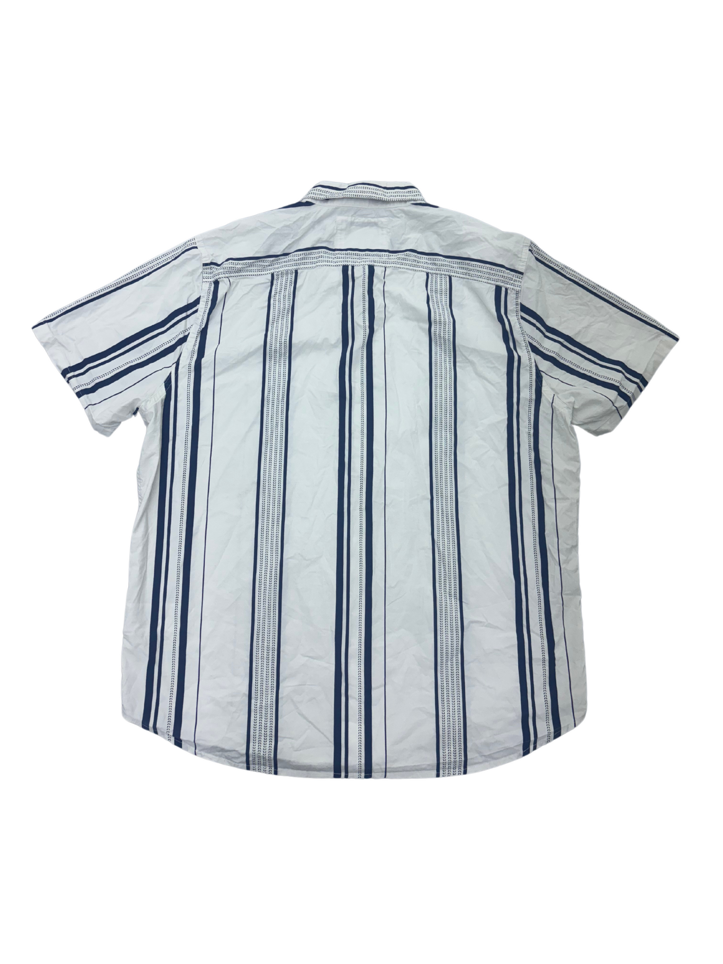 Hollister Epic-Flex Stretch Button Up Short Sleeve Shirt - XL