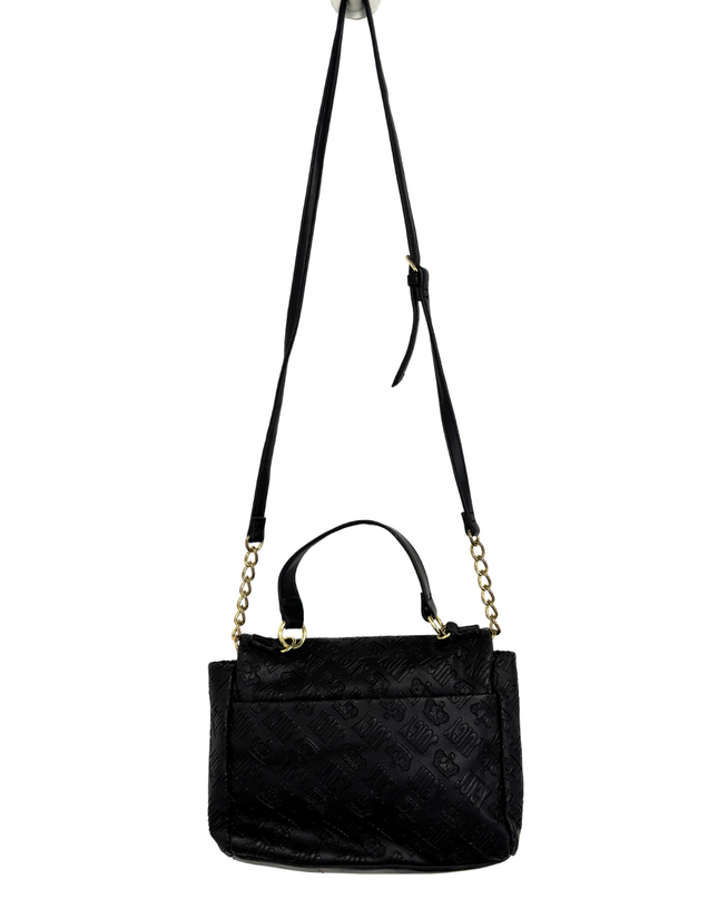 Juicy Couture Y2K Black Embossed Monogram Mini Satchel Bag